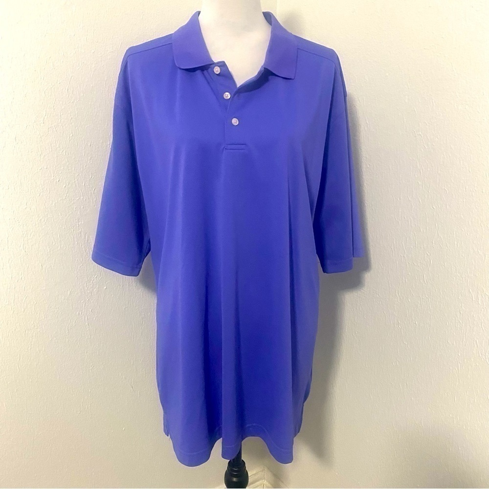 Bolle Tech Golf Polo Men’s Shirt Size XXL Purple 100% Polyester